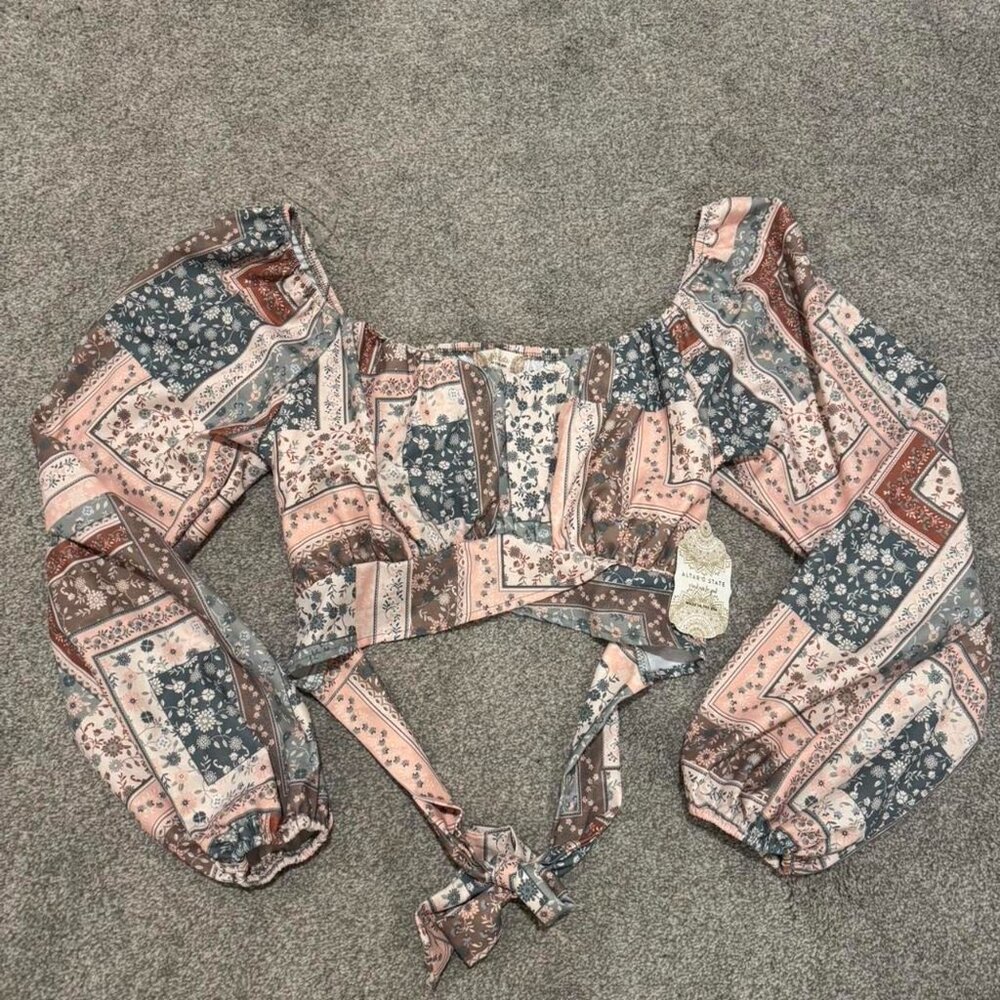 NWOT Altar'd State Patchwork Cottagecore Floral B… - image 3